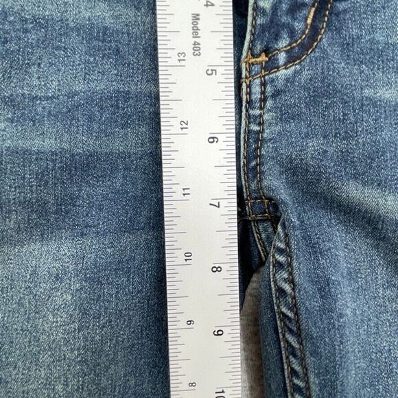 Free People Jeans Womens 24 Blue Denim Josie Distressed Skinny Low Rise NEW - Picture 10 of 12